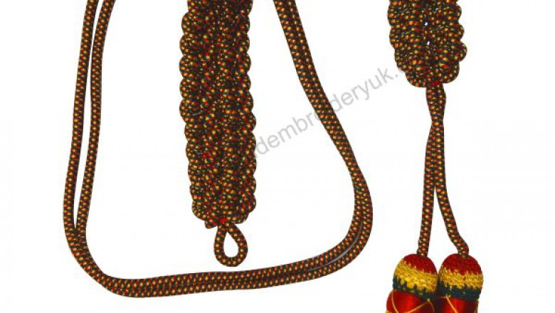 The British Military Royal Marines Tri Colour Dress Uniform Cord: