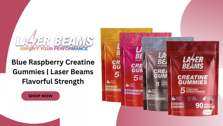 Blue Raspberry Creatine Gummies | Laser Beams Flavorful Strength