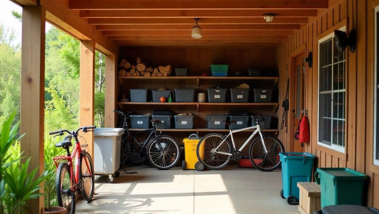 Protect Items with Waterproof Under Deck Storage Space