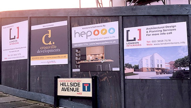 Using Construction Hoardings to Fundraise for Public Projects