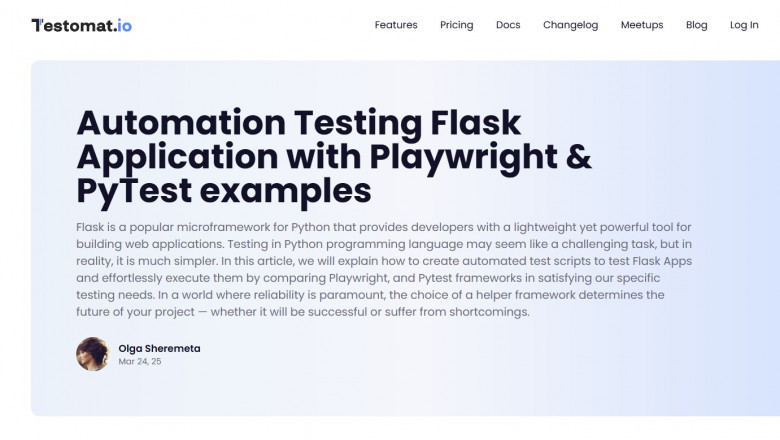 Streamlining Your Flask Application with Playwright and Pytest: A Step-by-Step Guide to Automation Testing