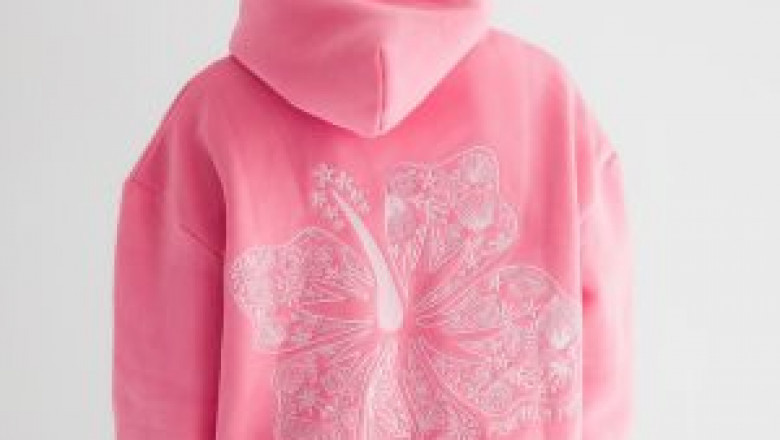 Pink Palm Puff Hoodie: A Perfect Blend of Comfort and Style
