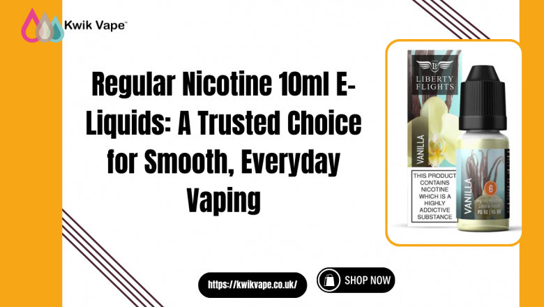 Kwik Vape Regular Nicotine 10ml E-Liquids | Quality Vape Juice