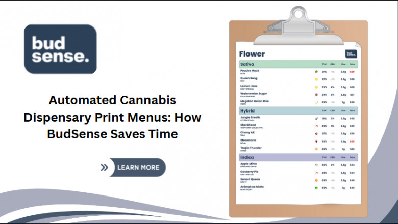 Automated Cannabis Dispensary Print Menus: How BudSense Saves Time