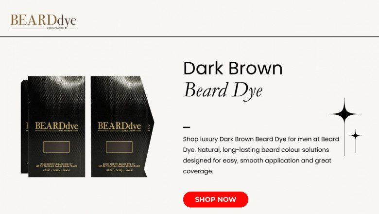 Luxury Dark Brown Beard Dye for Men: Natural Beard Colour with Lasting Impact