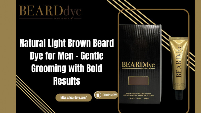 Natural Light Brown Beard Dye for Men – Gentle Grooming with Bold Results
